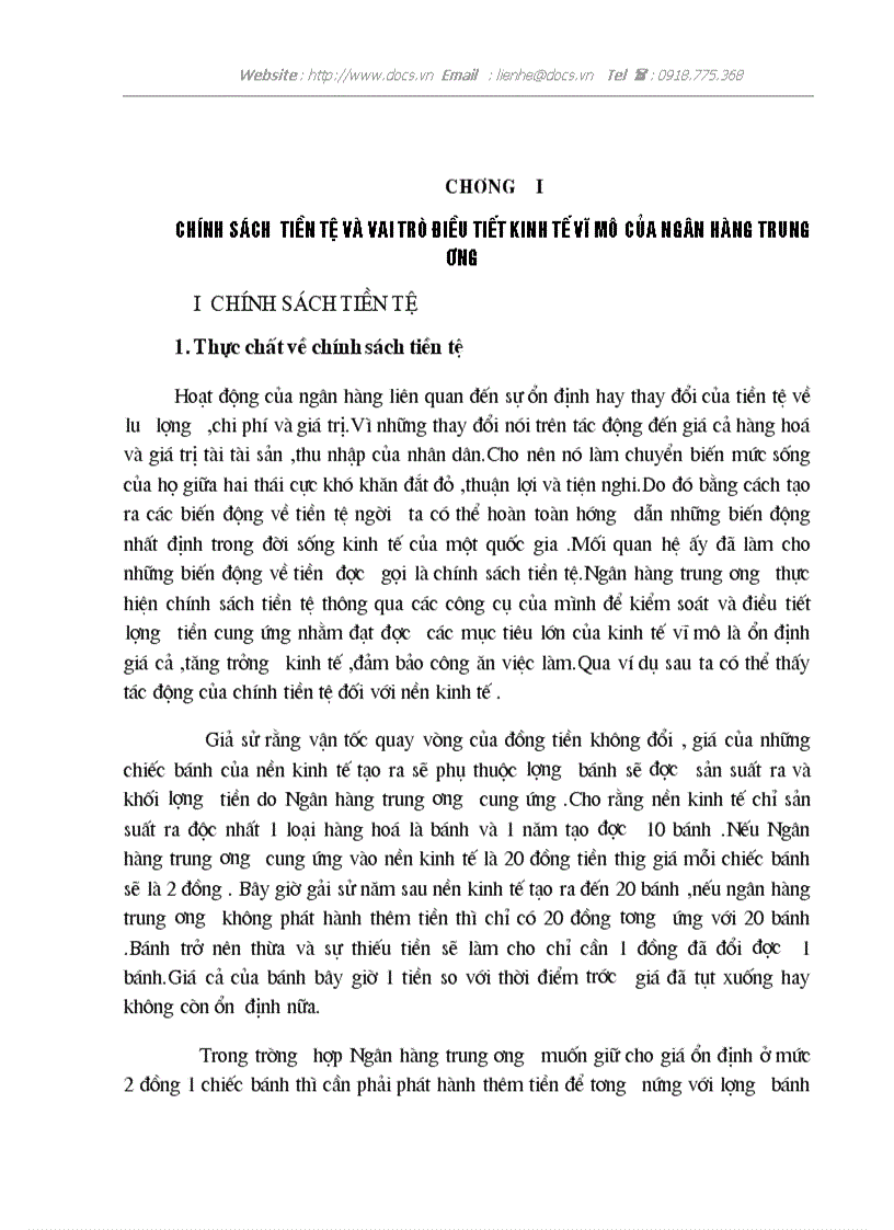 Chính sách tiền tệ và vai trò điều tiết kinh tế vĩ mô của Ngân hàng trung ương