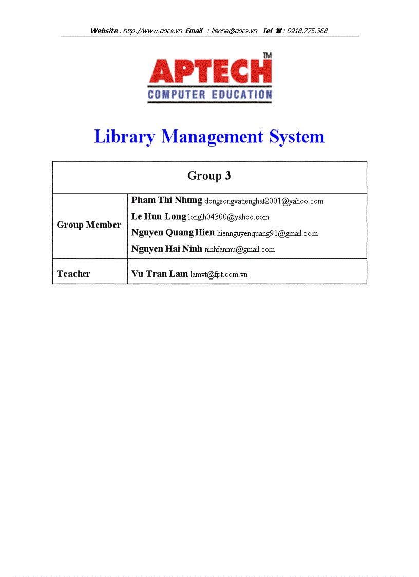 Library Management System