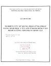 Nghiên cứu sử dụng phản ứng phát sáng sinh học cần atp ở đom đóm vào định lượng nhanh vi sinh vật