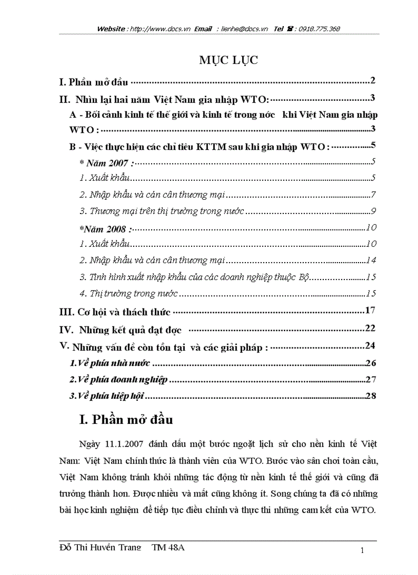 Nhìn lại hai năm Việt Nam gia nhập WTO