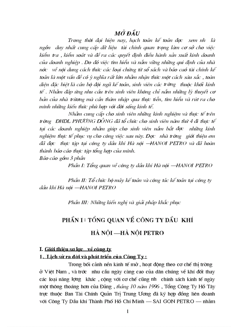 Tổng quan về công ty dầu khí Hà nội HANOI PETRO