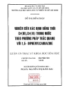 Nghiên cứu xác định đồng thời Cr iii Cr iv trong nước theo phương pháp trắc quang với 1 5 dephenlcarbazide