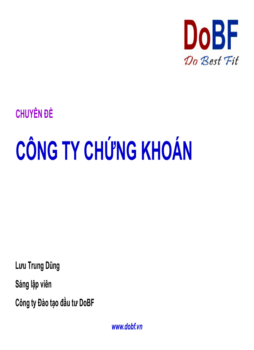 Công ty chứng khoán