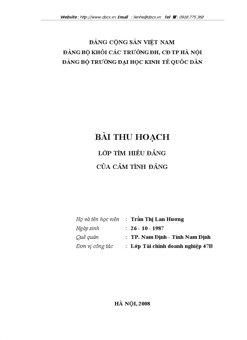 Cảm tình Đảng