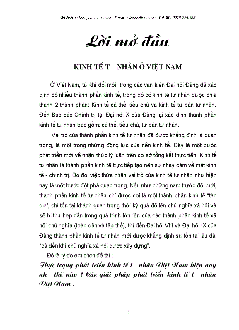 Thực trạng phát triển kinh tế tư nhân Việt Nam hiện nay như thế nào Các giải pháp phát triển kinh tế tư nhân Việt Nam