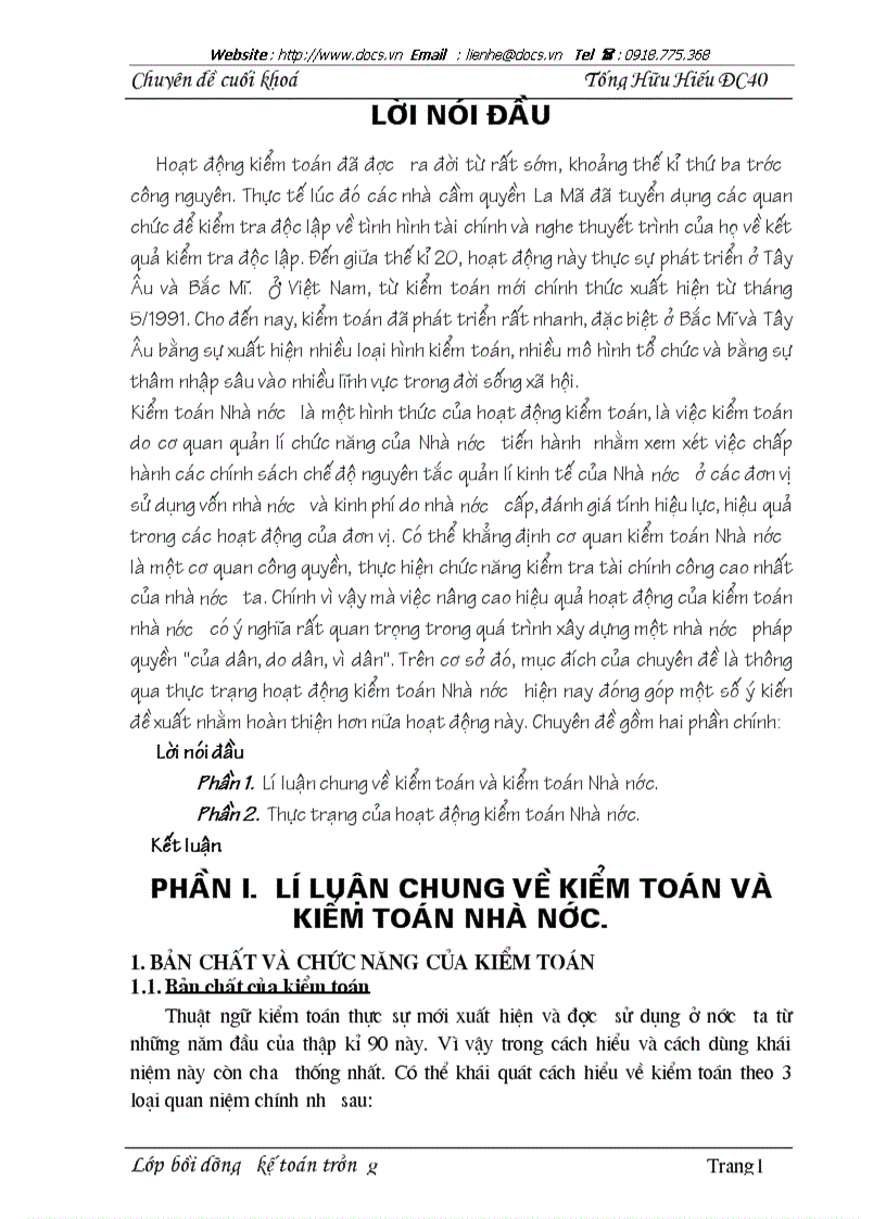 Kiểm toán và kiểm toán nhà nước