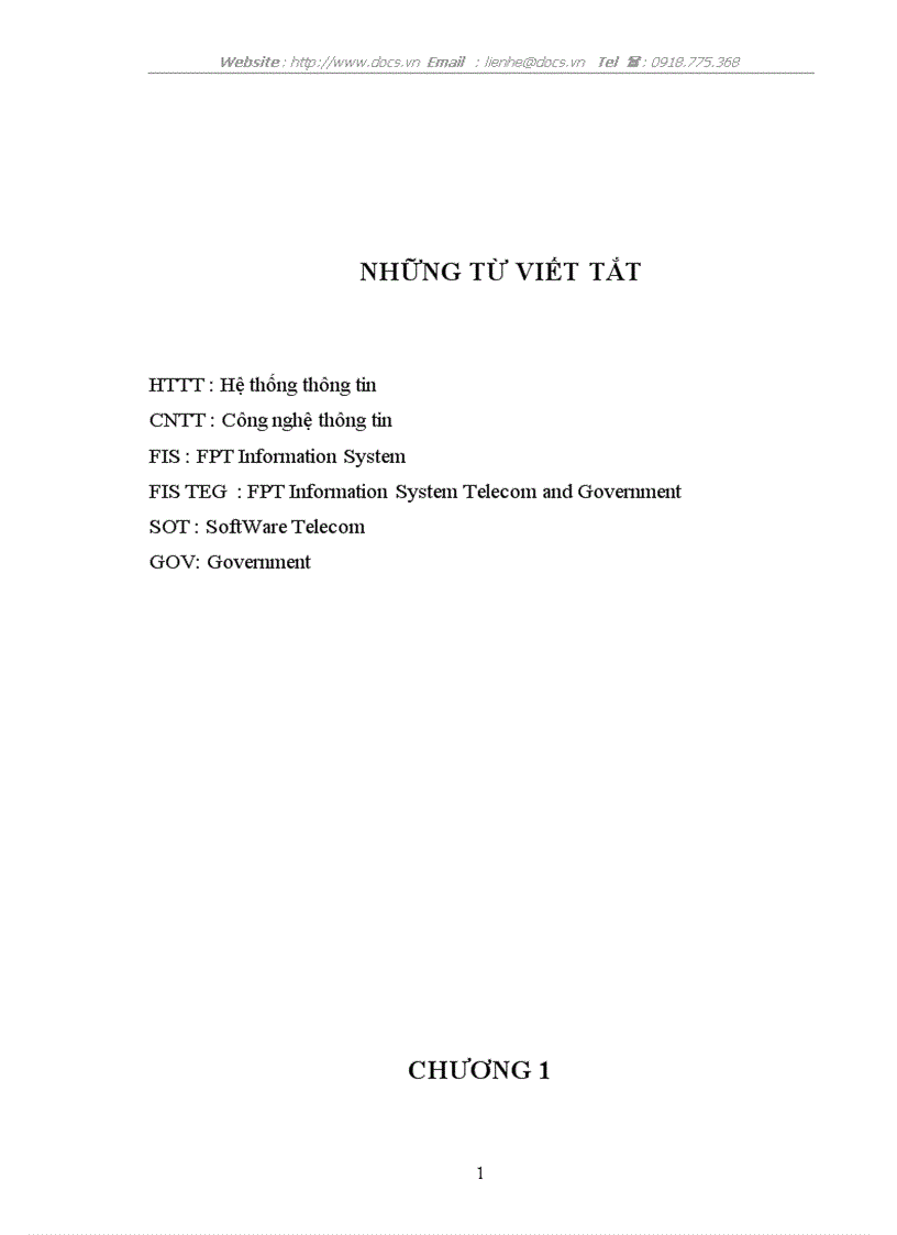 TỔNG QUAN VỀ CƠ QUAN THỰC TẬP VÀ GIỚI THIỆU HỆ THỐNG THÔNG TIN QUẢN LÝ CÔNG VĂN Tại Công ty hệ thông thông tin FPT