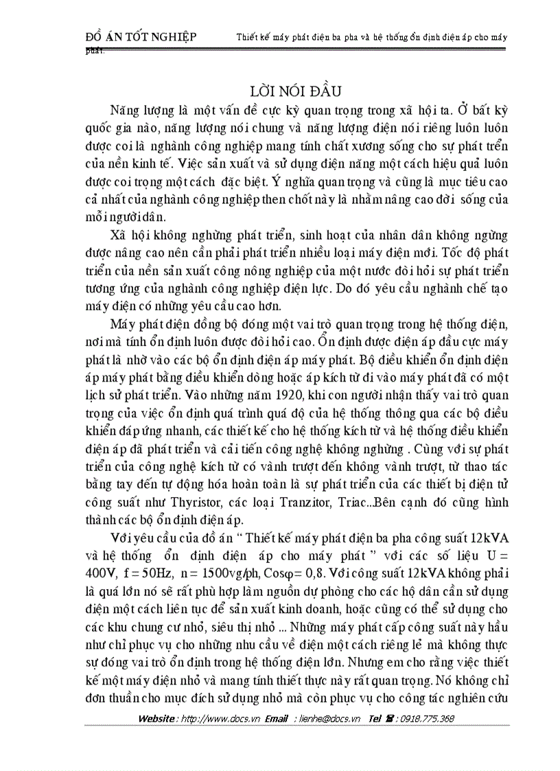 Thiê t kê ma y pha t điê n ba pha va hê thô ng ô n đi nh điê n a p cho ma y pha t