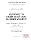 Mô phỏng sự vận chuyển điện tử trong transistor đơn điện tử