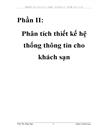 Phân tích thiết kế hệ thống thông tin cho khách sạn