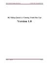 Hệ thống quản lý chương trình đào tạo