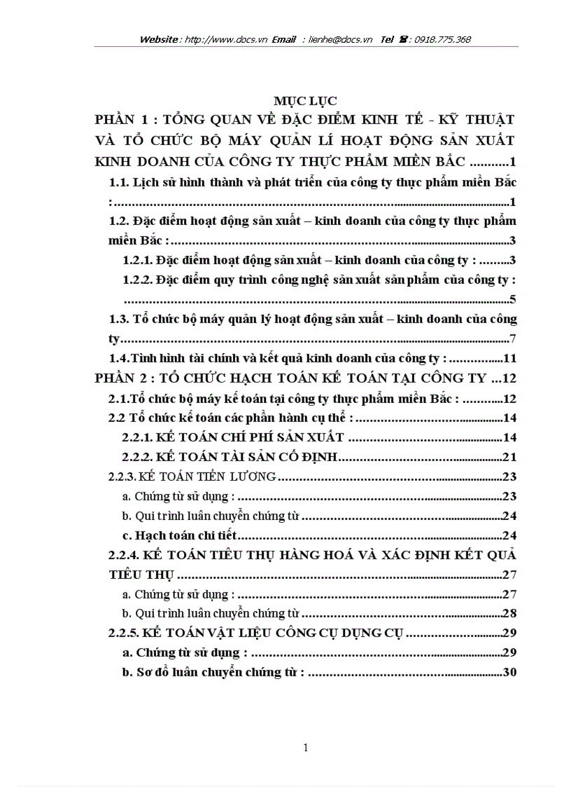 Công ty thực phẩm miền Bắc