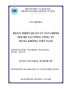 Hoàn thiện quản lý tài chính nội bộ tại Tổng công ty Hàng không Việt Nam