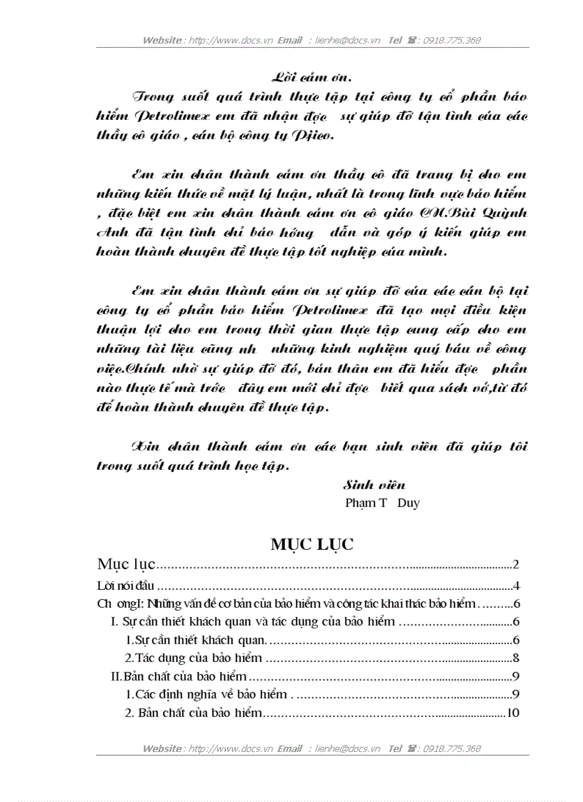 Thực trạng khai thác bảo hiểm tại công ty cổ phần bảo hiểm Petrolimex