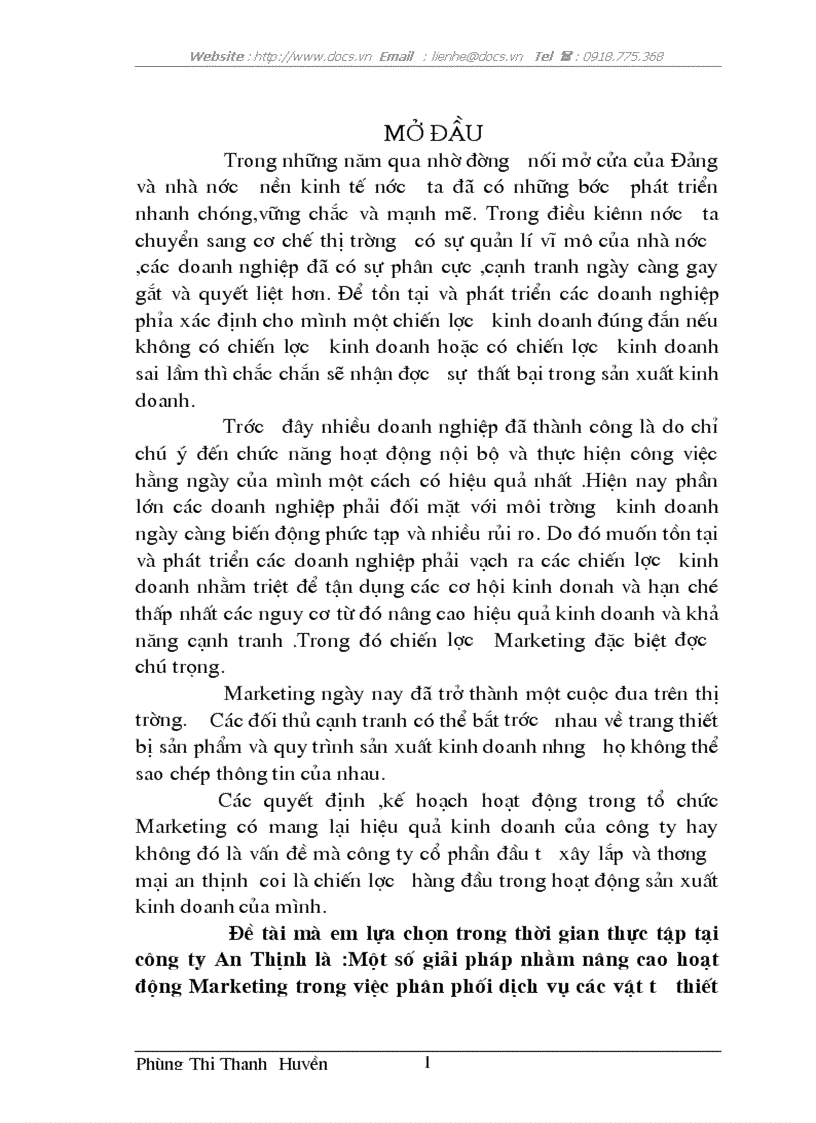 Giải pháp hoàn thiện chiến lược marketing công ty cố phàn đầu tư xây lắp và thương mại an thịnh