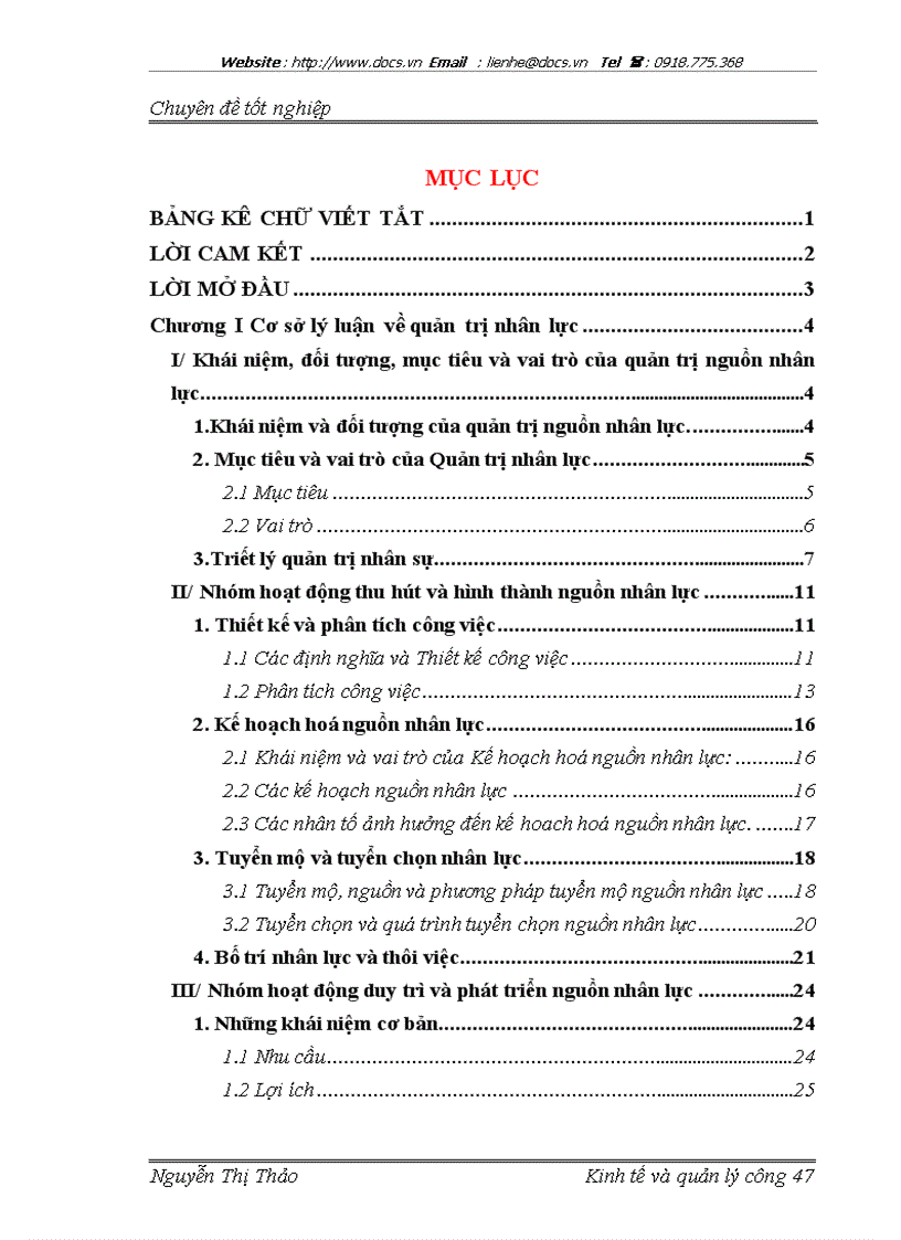 Một số giải pháp nhằm nâng cao chất lượng quản trị nhân lực của Công ty Cổ phần xây lắp điện I PCCI