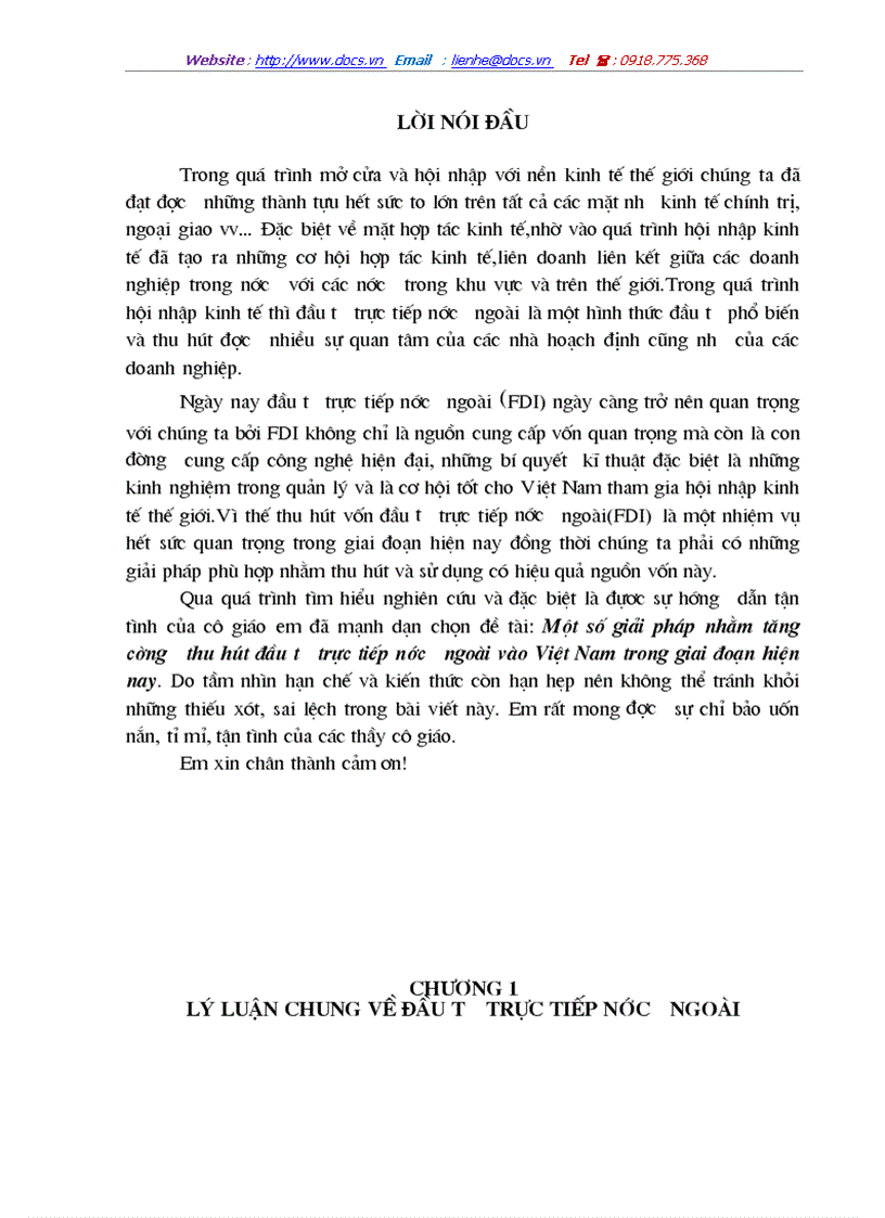 Một số giải pháp nhằm tăng cường thu hút đầu tư trực tiếp nước ngoài vào Việt Nam trong giai đoạn hiện nay