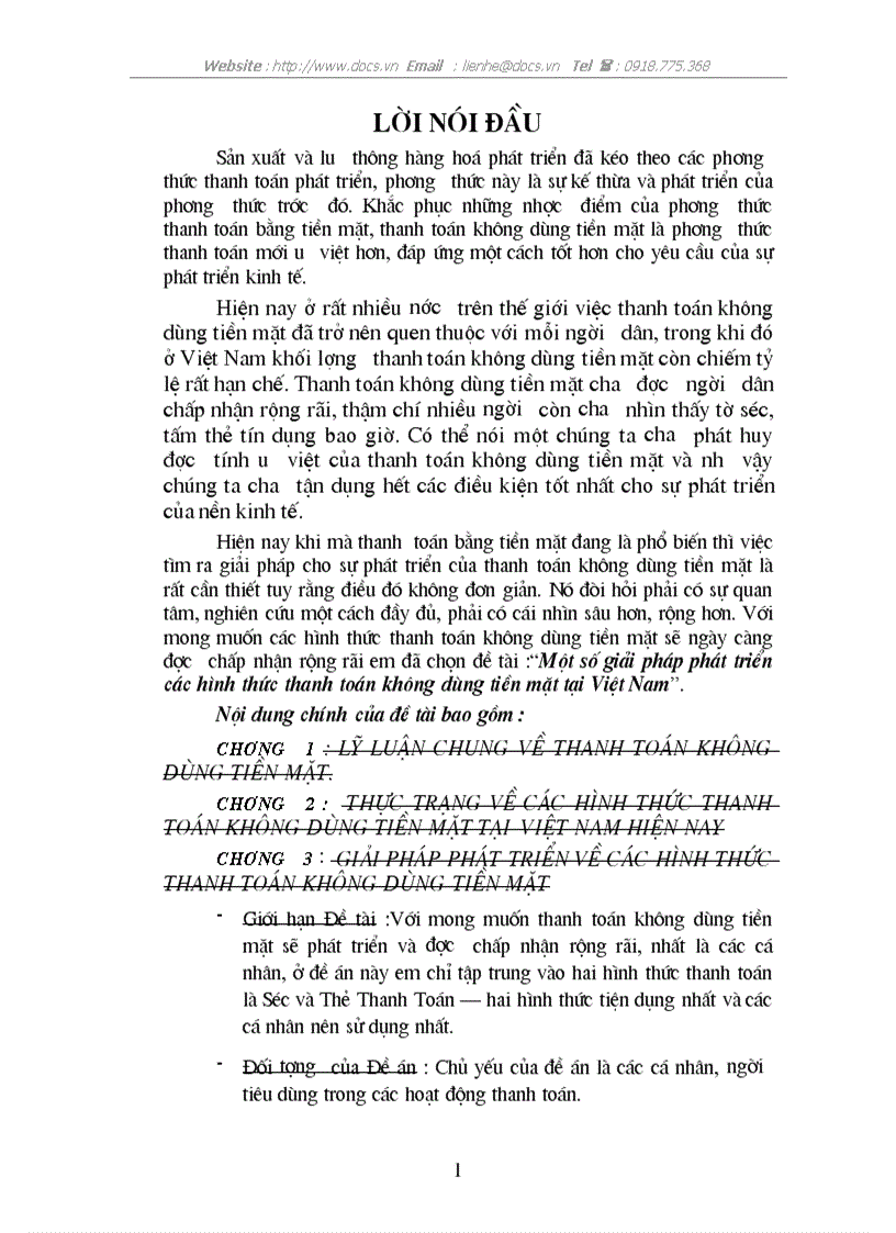 Một số giải pháp phát triển các hình thức thanh toán không dùng tiền mặt tại Việt Nam