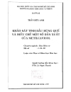 Khảo sát tinh dầu húng quế và điều chế một số dẫn xuất của metilcavicol