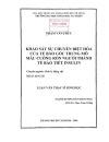 Khảo sát sự chuyển hóa của tế bào gốc trung mô máu cuống rốn người thành tế bào tiết insulin