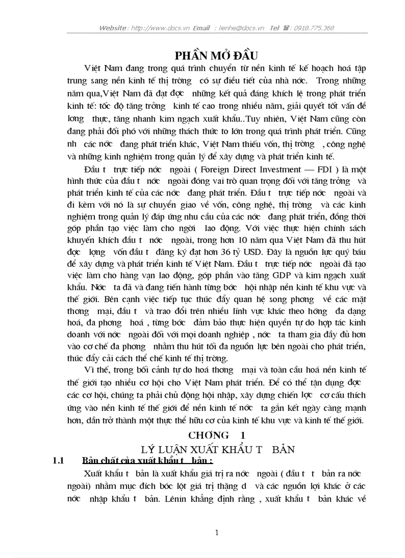 FDI vấn đề thu hút đầu tư vào VN
