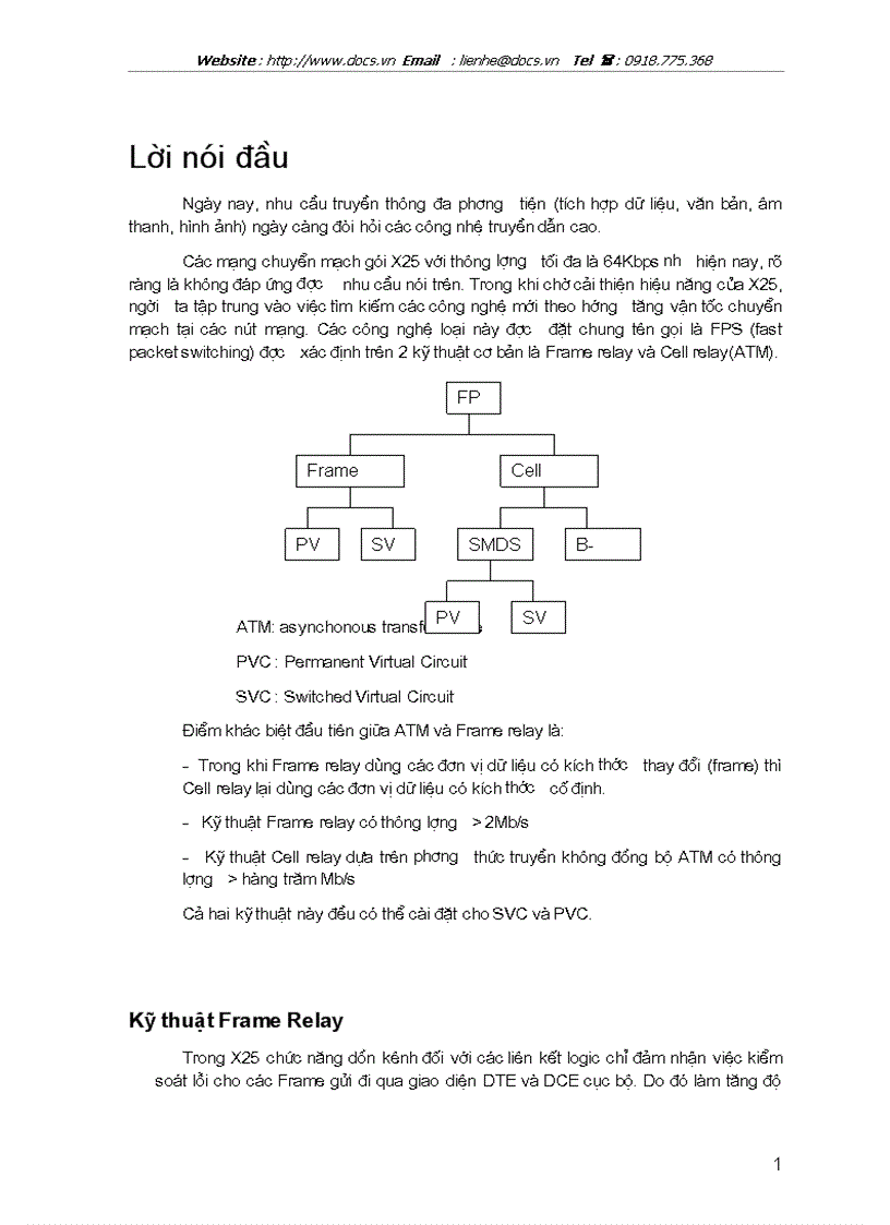 Dịch vụ Frame Relay