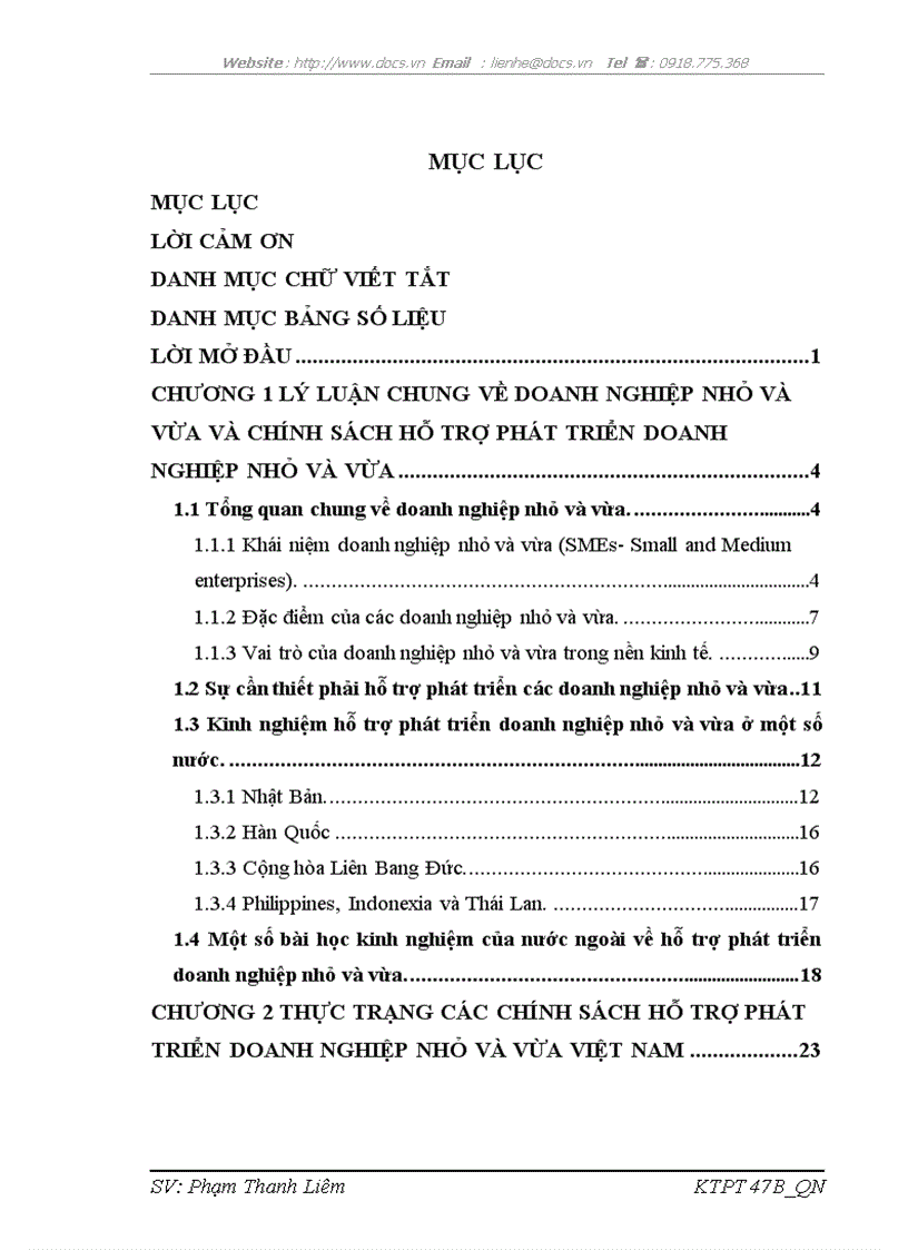 Giải pháp tăng cường hỗ trợ phát triển doanh nghiệp nhỏ và vừa ở Việt Nam giai đoạn 2010 2015