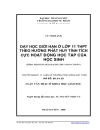 Dạy học giới hạn ở lớp 11 THPT theo hướng phát huy tính tích cực hoạt động học tập của học sinh