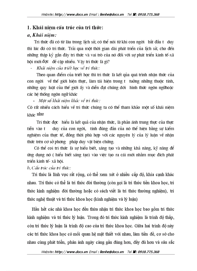 Tri thức kinh nghiệm