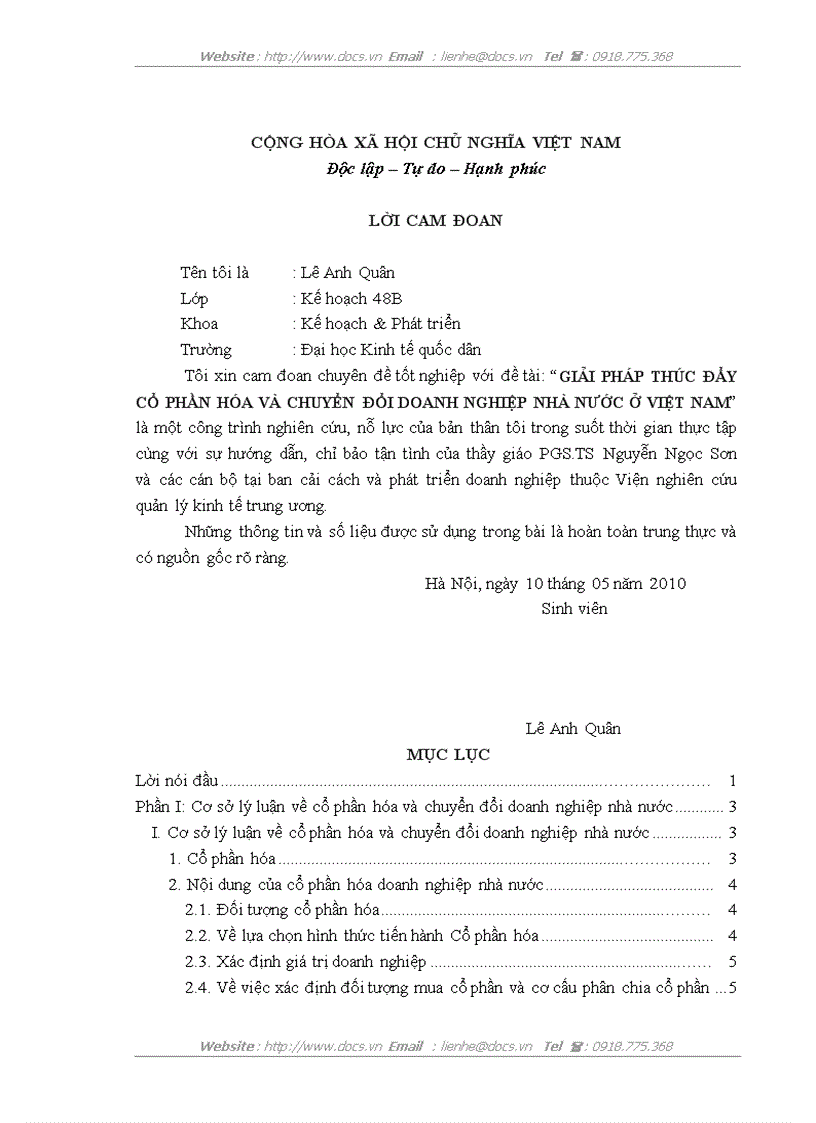 Giải pháp thúc đẩy cổ phần hóa và chuyển đổi doanh nghiệp nhà nước ở việt nam