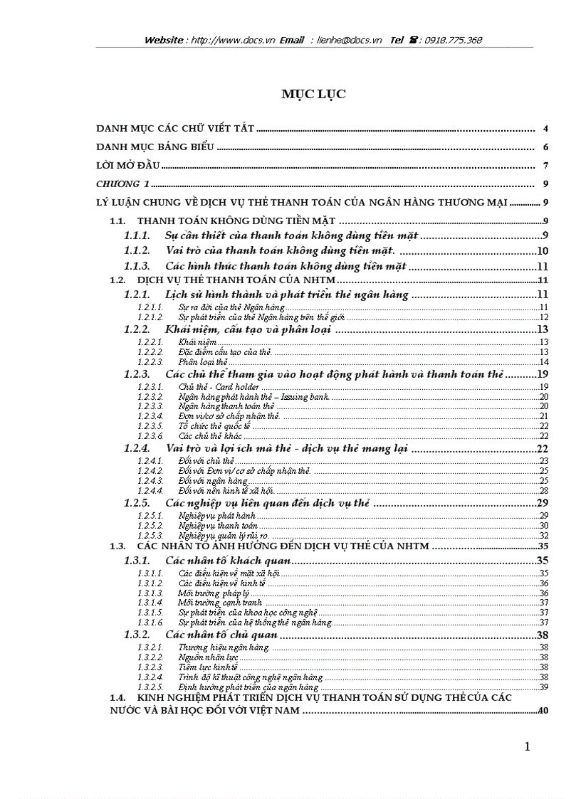 Phát triển dịch vụ thanh toán sử dụng thẻ tại các Ngân hàng thương mại Việt Nam trong điều kiện hội nhập kinh tế quốc tế