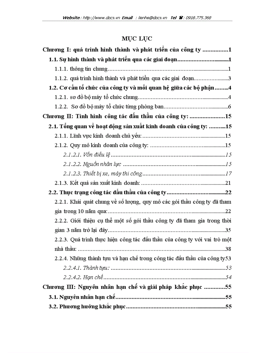 Báo cáo Tại Công ty CP LICOGI13