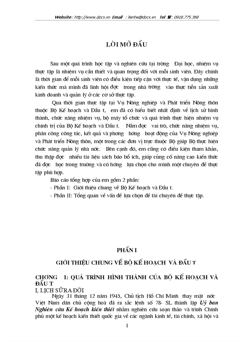 Lịch sử hình thành chức năng nhiệm vụ bộ máy tổ chức và quá trình thực hiện nhiệm vụ chính trị của Bộ Kế hoạch và Đầu tư