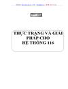 Thực trạng và giải pháp cho hệ thống 116