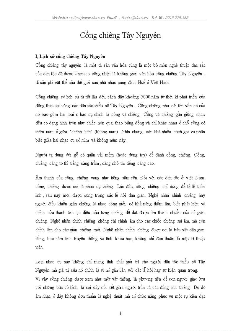 Cồng chiêng Tây Nguyên
