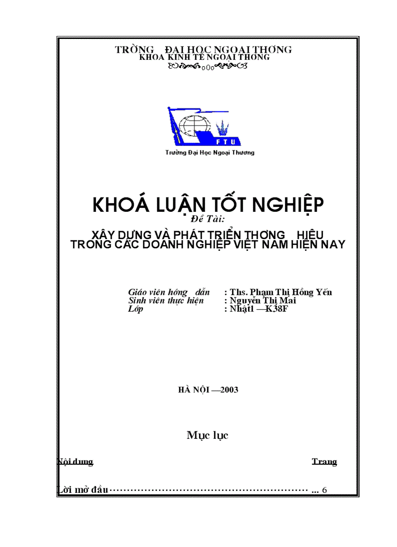 Định hướng và giải pháp cho việc xây dựng phát triển thương hiệu