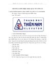 Một số giải pháp nhằm nâng cao chất lượng dịch vụ sau bán hàng tại công ty cổ phần thang máy Thiên Nam Chi nhánh Hà Nội