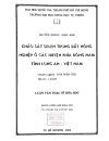 Khảo sát selen trong đất nông nghiệp ở các huyện phía đông nam tỉnh long an việt nam