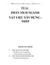 Phân tích ngành vật liệu xây dựng thép