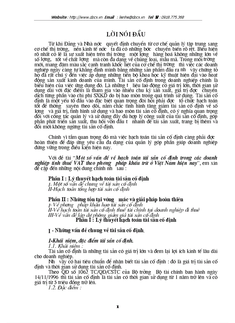 Một số vấn đề về hạch toán tài sản cố định trong các doanh nghiệp tính thuế VAT theo phương pháp khấu trừ ở Việt Nam hiện nay