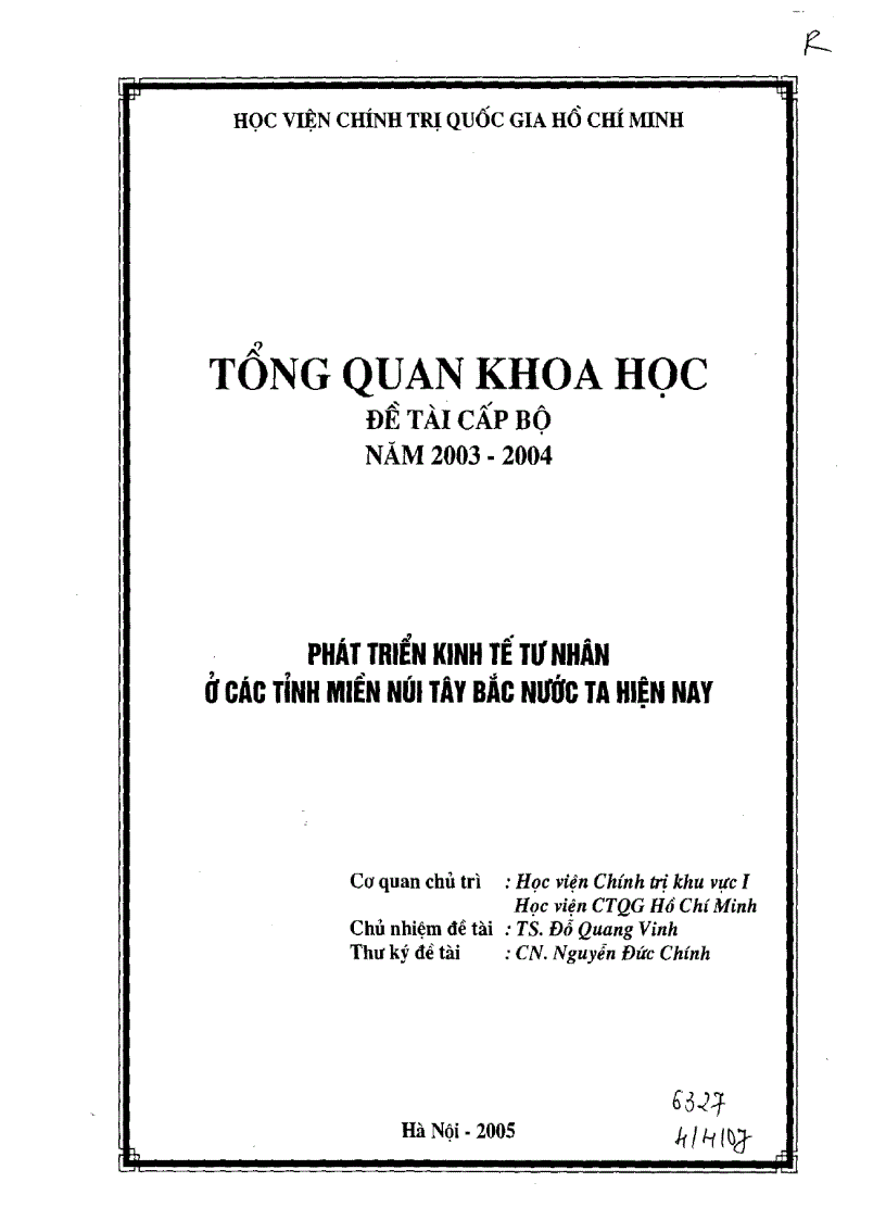 Phát triển kinh tế tư nhân ở các tỉnh miền núi Tây Bắc nước ta hiện nay