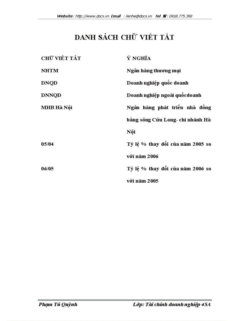 Mở rộng hoạt ðộng cho vay tại Ngõn hàng phỏt triển nhà ðồng bằng sụng Cửu Long Chi nhỏnh Hà Nội