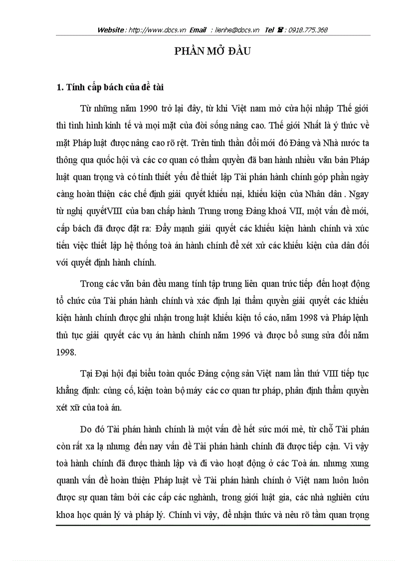 Tài phán hành chính Việt Nam
