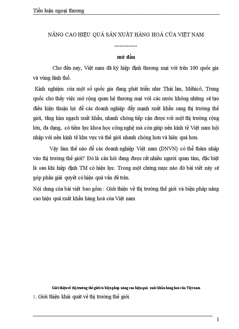 Nângcaohiệuquảsảnxuấthànghoácủa việt nam