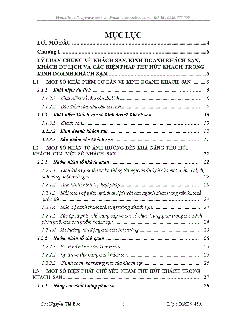 Tìm hiểu một số đặc điểm tâm lý khách du lịch Trung Quốc Từ đó đưa ra một số giải pháp nâng cao chất lượng dịch vụ của bộ phận lễ tân tại công ty CPD