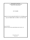 KHẢO SÁT SỰ ĐA DẠNG DI TRUYỀN CỦA NẤM Rhizoctonia solani GÂY BỆNH TRÊN CÂY BÔNG VẢI Ở VIỆT NAM