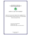 Khảo sát sự ra hoa trong ống nghiệm ở cây lan sò Dischidia pectinoides Pearson và cây bắt ruồi Drosera burmannii Vahl