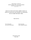 Khảo sát tìm nguyên nhân nhiễm vi sinh vật trong sản phẩm chả giõ chế biến tại cholimex đề xuất biện pháp khắc phục
