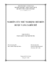 Nghiên cứu thử nghiệm chế biến rượu vang Sabôchê