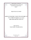 Khảo sát đậm độ và khả năng sinh độc tố của vi khuẩn S aureus trên môi trƣờng nuôi cấy